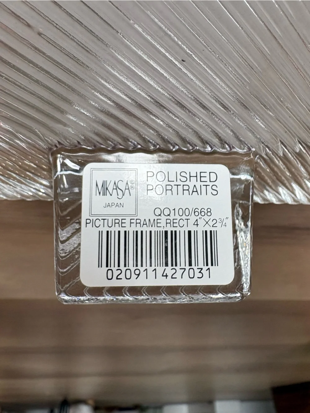 mikasa crystal photo frame